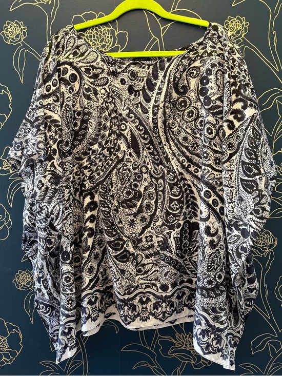 Talbots Accessories - TALBOTS scarf / wrap / coverup / topper SILK BLEND 2x PLUS SIZED paisley SHEER